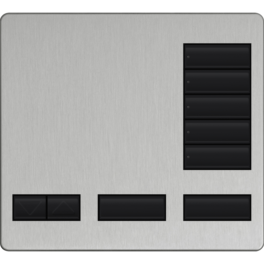 LARGE 5 BUTTON FACEPLATE KIT CLA