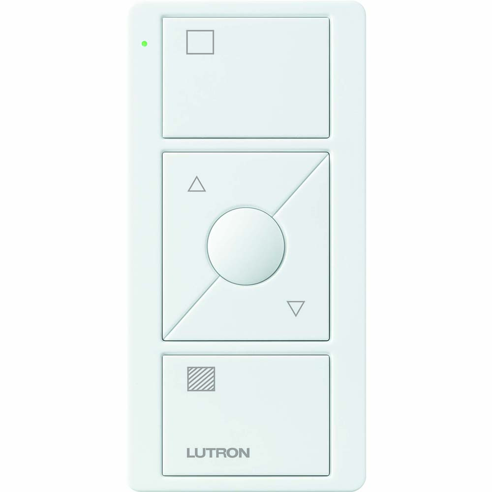 LUT PJ2-3BRL-GWH-S01 PICO WIRELESS CONTROL3-BUTTON RAISE/LOWER AND SHADE ICON WHITE