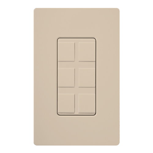 LUTR SC-6PF-TP TAUPE MULTI FRAME PORT WITH 6 BLANKS